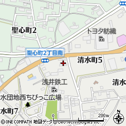 愛知県豊田市清水町5丁目43周辺の地図