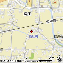 岡山県津山市院庄718周辺の地図