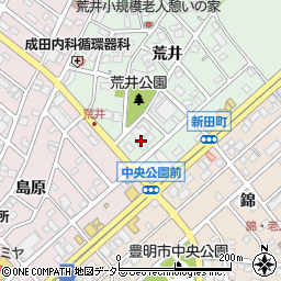 愛知県豊明市沓掛町荒井18周辺の地図