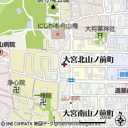 京都府京都市北区大宮西山ノ前町28周辺の地図