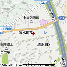 愛知県豊田市清水町5丁目68周辺の地図