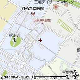 滋賀県守山市大林町310周辺の地図