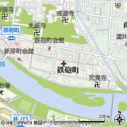 岡山県津山市鉄砲町周辺の地図