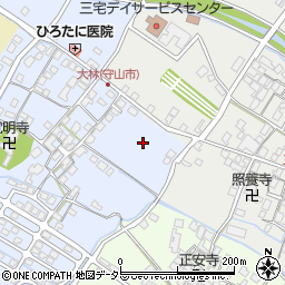 〒524-0054 滋賀県守山市大林町の地図