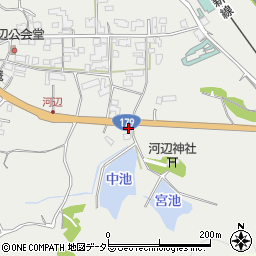 岡山県津山市河辺1610周辺の地図