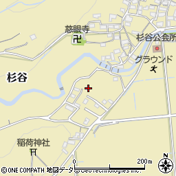 三重県三重郡菰野町杉谷841-1周辺の地図