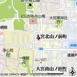 京都府京都市北区大宮西山ノ前町24周辺の地図