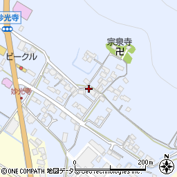 滋賀県野洲市妙光寺224周辺の地図