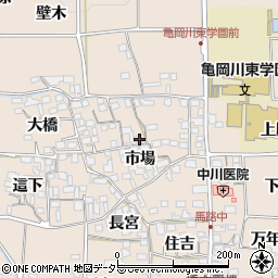 京都府亀岡市馬路町市場44周辺の地図