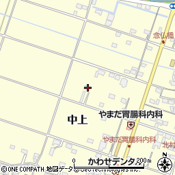 三重県員弁郡東員町中上462-2周辺の地図