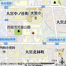 京都府京都市北区大宮東総門口町周辺の地図