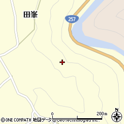 愛知県北設楽郡設楽町田峯大戸井周辺の地図