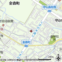 滋賀県守山市金森町855周辺の地図