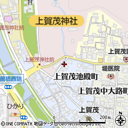 京都府京都市北区上賀茂池殿町4周辺の地図