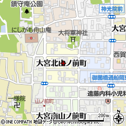 京都府京都市北区大宮北山ノ前町周辺の地図