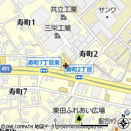 トヨタカローラ名古屋　豊田寿店周辺の地図