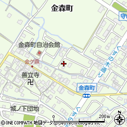 滋賀県守山市金森町868周辺の地図