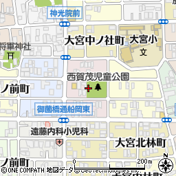 京都府京都市北区大宮中総門口町周辺の地図