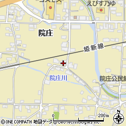 岡山県津山市院庄849周辺の地図