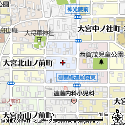 京都府京都市北区大宮西総門口町周辺の地図