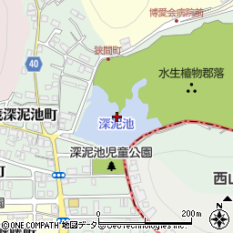 深泥池周辺の地図