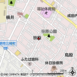 〒470-1123 愛知県豊明市西川町笹原の地図