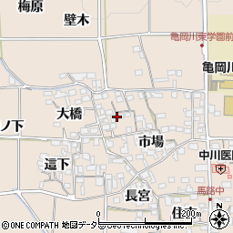 京都府亀岡市馬路町市場60周辺の地図