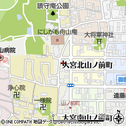 京都府京都市北区大宮西山ノ前町23周辺の地図