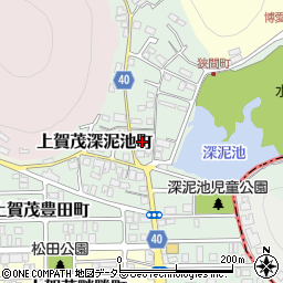 京都府京都市北区上賀茂狭間町45周辺の地図