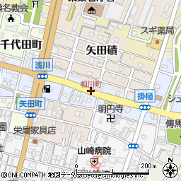 相川町周辺の地図