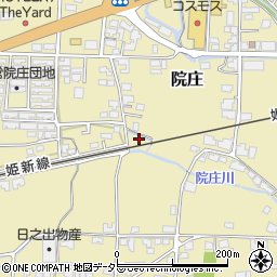 岡山県津山市院庄721-2周辺の地図