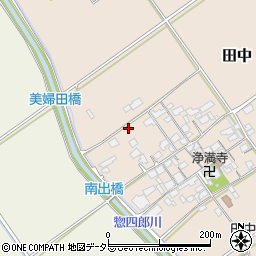 滋賀県蒲生郡竜王町田中周辺の地図
