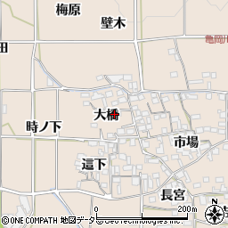 京都府亀岡市馬路町大橋周辺の地図