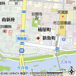 岡山県津山市桶屋町21周辺の地図