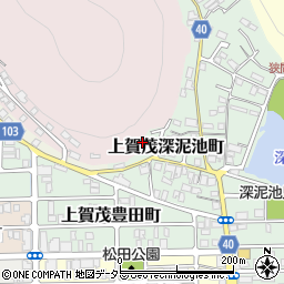 京都府京都市北区上賀茂本山16周辺の地図