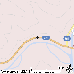 愛知県北設楽郡設楽町三都橋野平周辺の地図