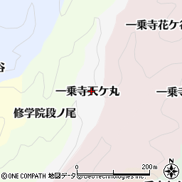 京都府京都市左京区一乗寺天ケ丸周辺の地図