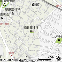 桶狭間神社周辺の地図