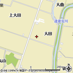 愛知県豊田市堤町（大田）周辺の地図