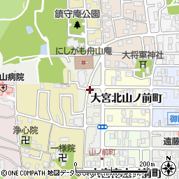 京都府京都市北区大宮西山ノ前町周辺の地図