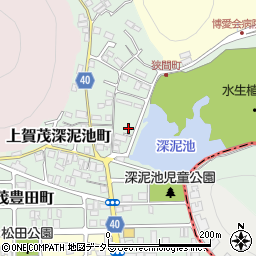 京都府京都市北区上賀茂狭間町57周辺の地図