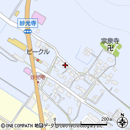 滋賀県野洲市妙光寺209周辺の地図