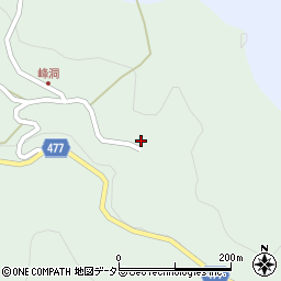 愛知県豊田市立岩町峰洞周辺の地図