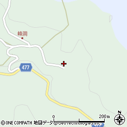 愛知県豊田市立岩町（峰洞）周辺の地図