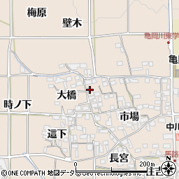 京都府亀岡市馬路町市場63-1周辺の地図