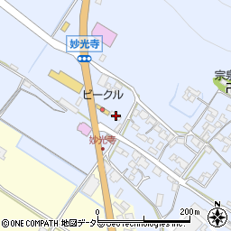 滋賀県野洲市妙光寺205周辺の地図