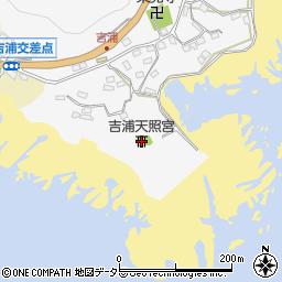 吉浦天照宮周辺の地図
