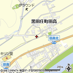 兵庫県西脇市黒田庄町田高228周辺の地図