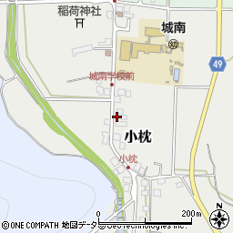 兵庫県丹波篠山市小枕135-4周辺の地図