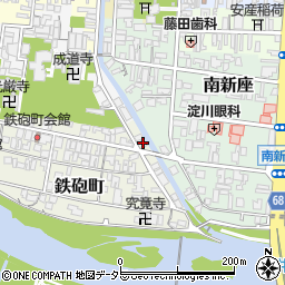津山城西教会周辺の地図